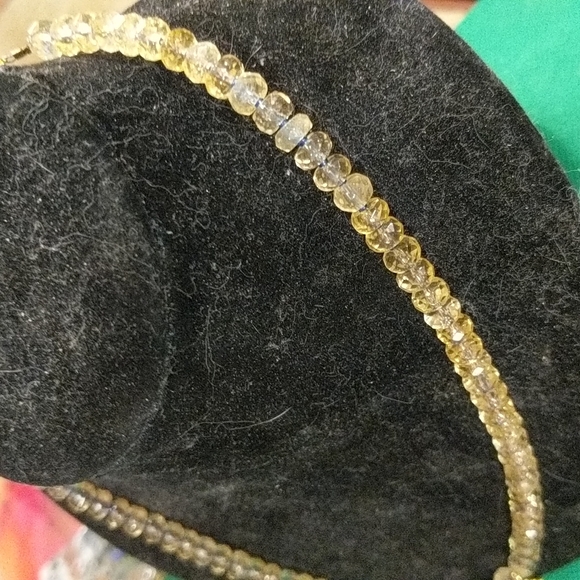 Heart protection eye necklace and citrus crystal handmade 24 k gold fill necklac - Picture 9 of 9